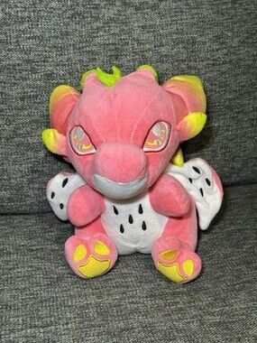 Kawaii Dragon Fruit Dinosaur Plush Toy Soft Stuffed Animal  9”